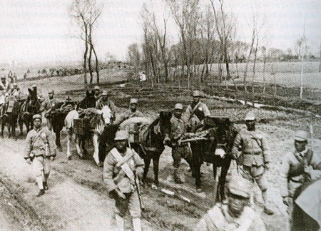 Truppe del Kuomintang contro i comunisti nel 1928